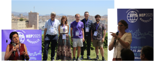 Pictures of some of the collaboration members present at the conference. 